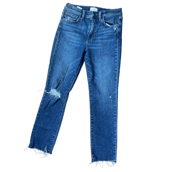 Favorite Daughter The Erin High Rise Slim Straight Blue Jeans Size 26 - Picture 2 of 7